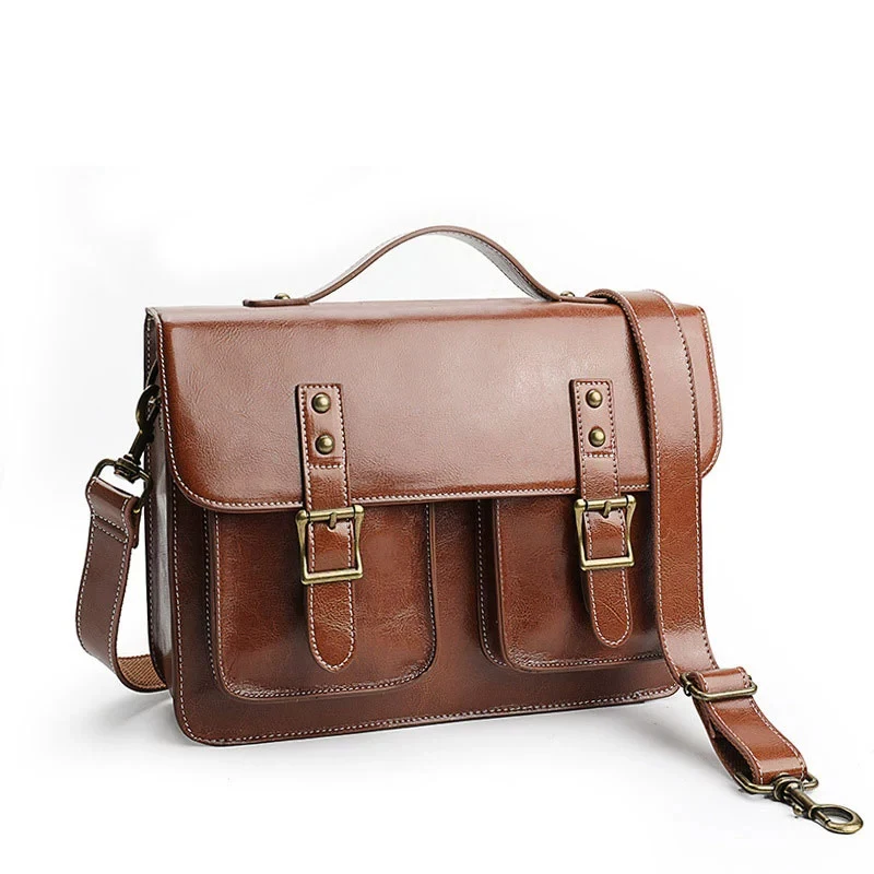 DIY Hand Making Leather Shoulder Bag Paper Stencil Template, Brown Kraft Paper Design Sewing Patters - view 6