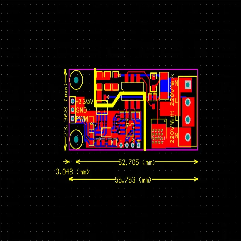 PWM Duty Cycle Microcontroller, Dimming Voltage, Speed Thyristor Module Power, 220V AC