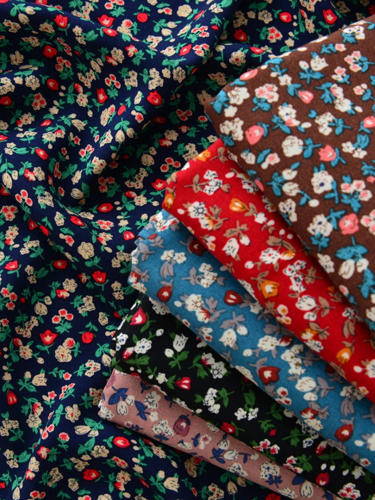 140x50cm Summer Cotton Koshibo Fabric Bright Misty Flower, Making Clothing Mother Girl\'s Dress Floral Pastoral Cloth