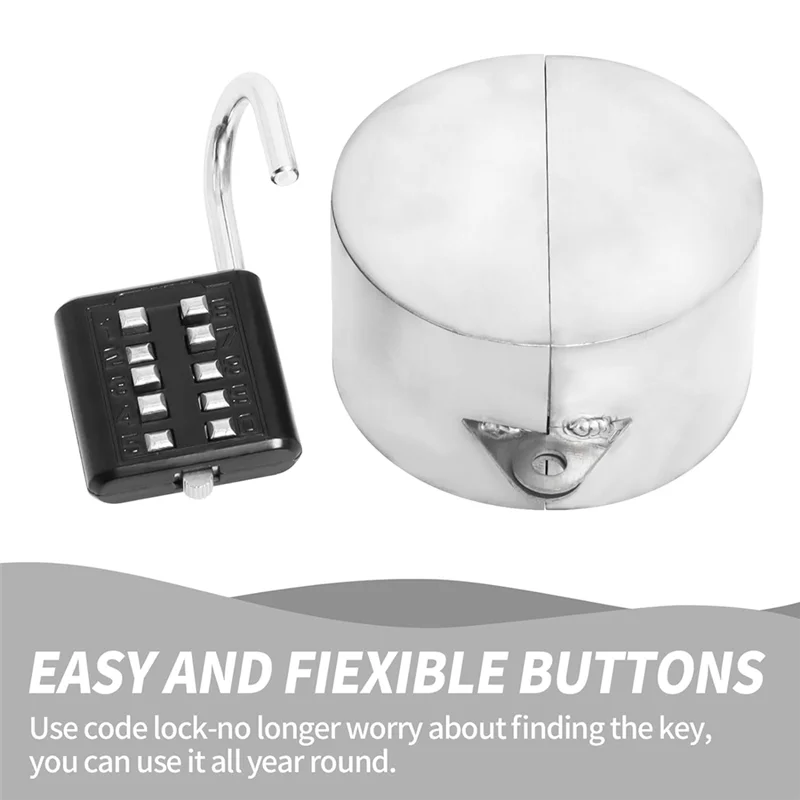 

2-комплектное устройство блокировки ворот-клапана, шланговый замок, уличный кран, металлический замок для водопроводного крана для дверной ручки, наружный сад, масло