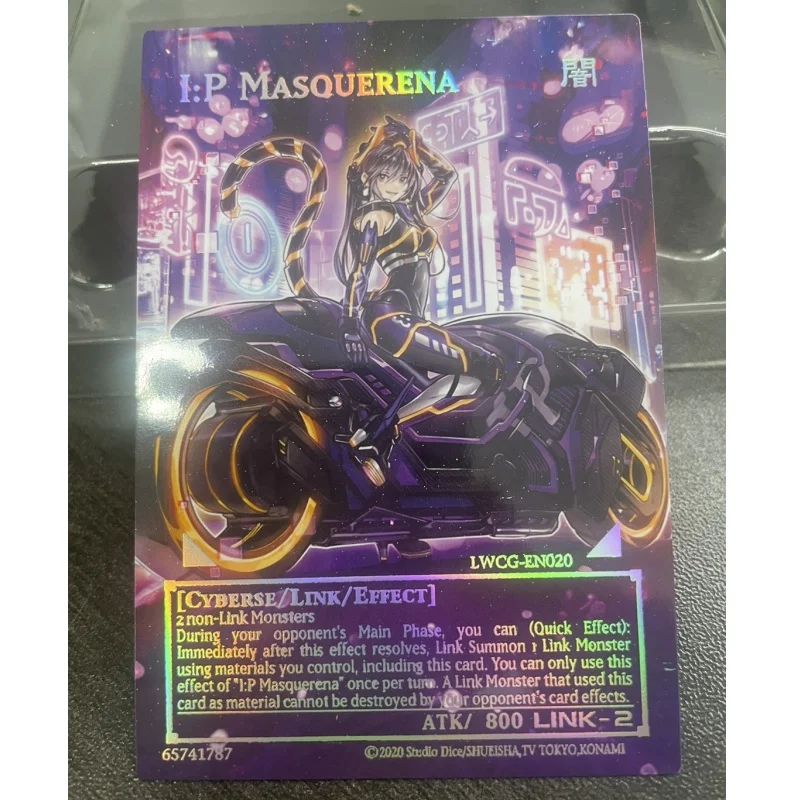 Yu-Gi-Oh Flash Card I P Maskerena Divine Arsenal Aa-Zeus-Sky Thunder Diy Laser Relief Anime Collection Action Toy Figures Gifts