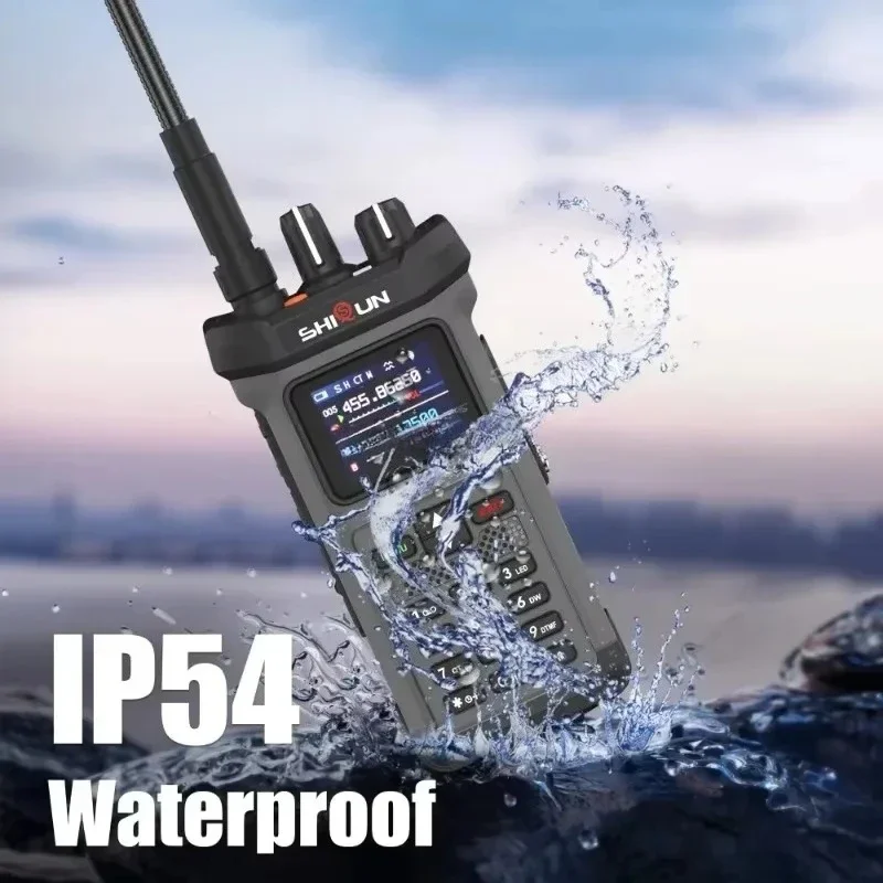 SQ-8500 20W Walkie Talkie Reverse Charging Copy Frequency Noise Reduction Flashlight 5800mAh Dual Band Long Range Two Way Radio