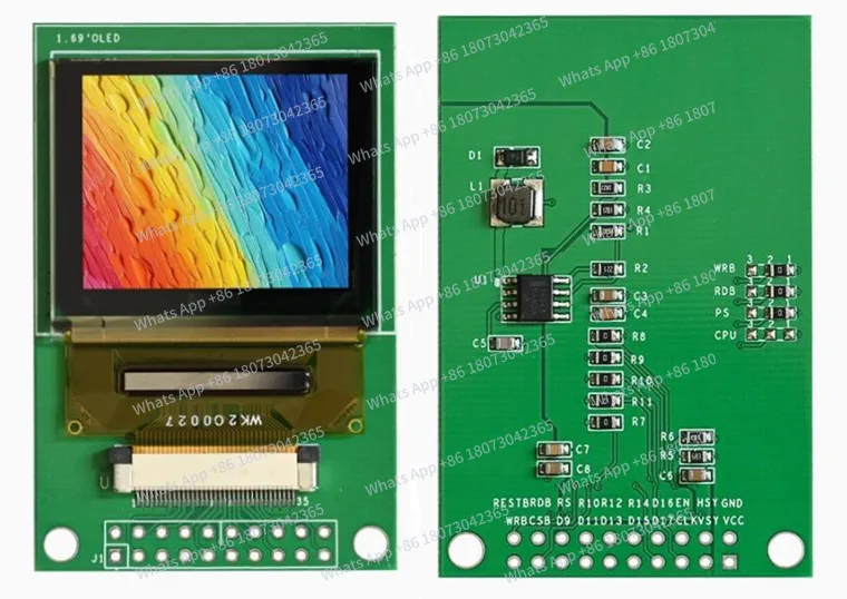 

IPS-экран 1,45 дюйма, 20/30-контактный, SPI, полноцветный PM OLED с платой-адаптером, драйвер SEP525F, 160(RGB)*128, параллельный интерфейс