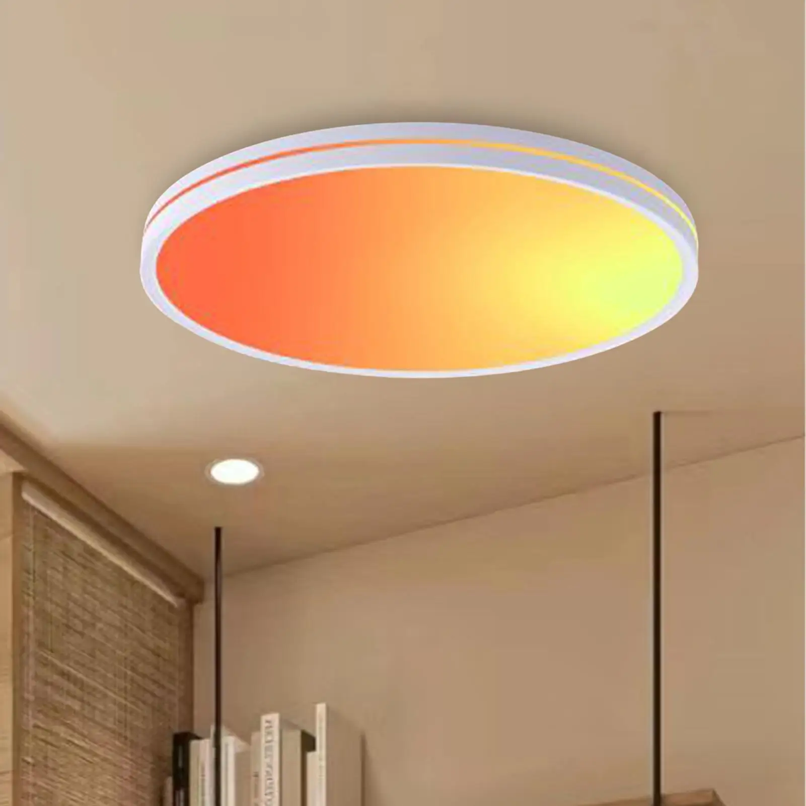 Led Ceiling Light Dimmable Low Profile Ambient Light Fixture Color Changing Ambient Lamp For Game Room Hallway Nursery Kitchen