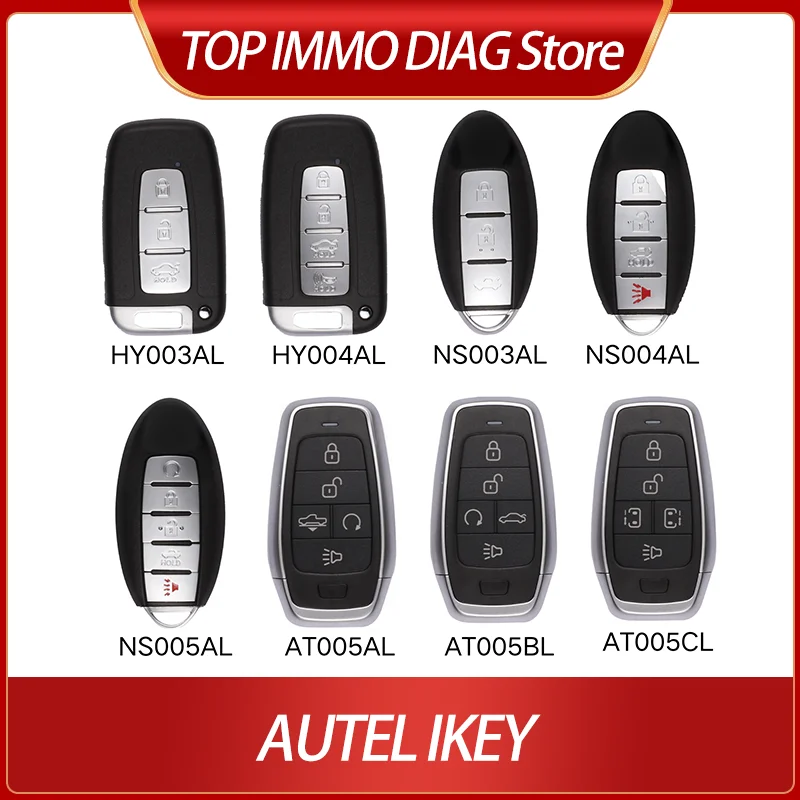

AUTEL IKEY HY003AL HY004AL NS003AL NS004AL NS005AL AT005AL AT005BL AT005CL Универсальный смарт-ключ для KM100 IM508 IM608 XP400 Pro