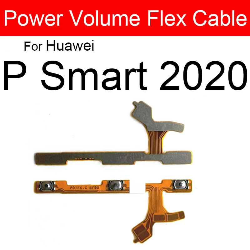 Power Volume Flex Cable For Huawei P Smart S Z Pro Side Button Flex Ribbon For Hauwei P Smart Plus 2018 2019 2020 2021 Flex Part