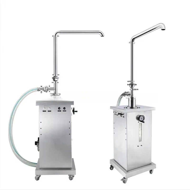 Semi-automatic Pneumatic Piston Cosmetic Cream Filler Liquid Sauce Paste Filling Machine With Feeding Machine