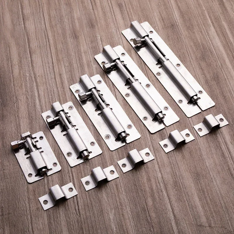 2/3/4/5/6/8 Inch Barrel Bolt Stainless Steel Door Latch Hardware for Home Hardware Gate Safety Door Bolt Latch Lock