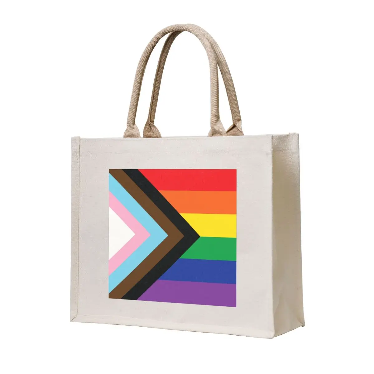 

Progress Pride Flag Tote Bag Handbags women Handbags canvas shopping bag women bag