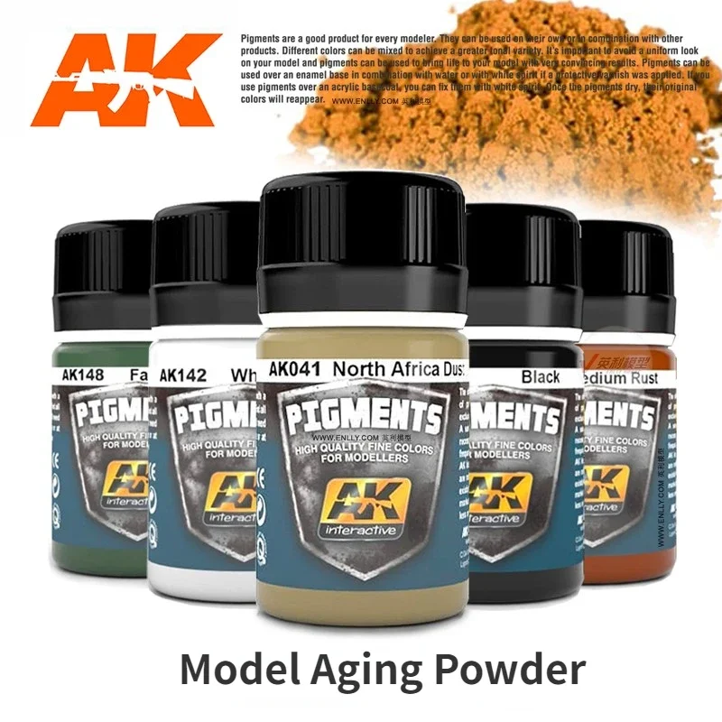 AK AK039~AK2043 35ml Aging Soil Weathering Powder Assembly Model Painting Pigment for Military Model Hobby Coloring DIY Tools