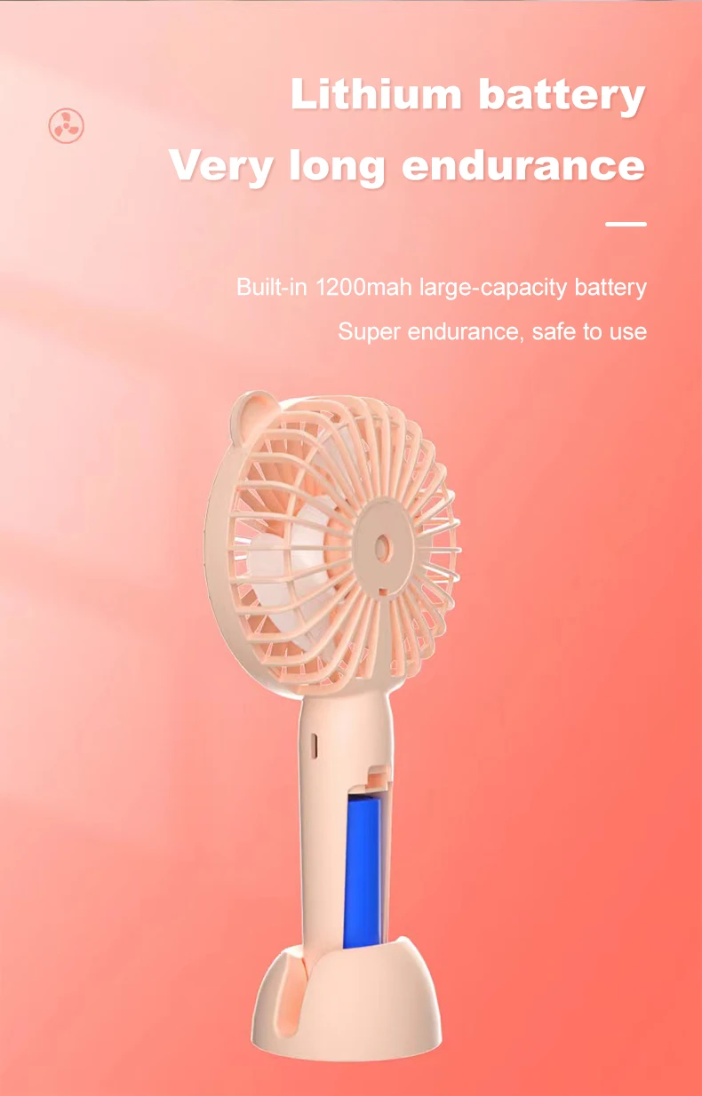 Portable Cooling Rechargeable Electric USB Mini Handheld Table Fan Wholesale Price for Office And Home Use