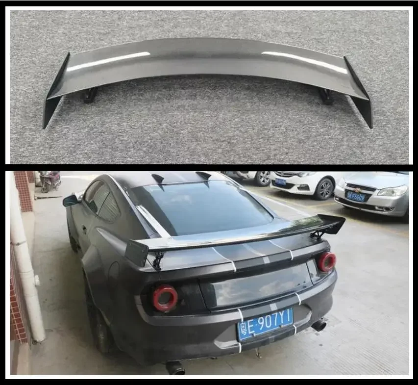 FOR Ford Mustang GT500 BIG GT 2015 2016 2017 2018 2019 2020 2021 2022 REAL CARBON FIBER REAR WING TRUNK LIP SPOILER Body Kit