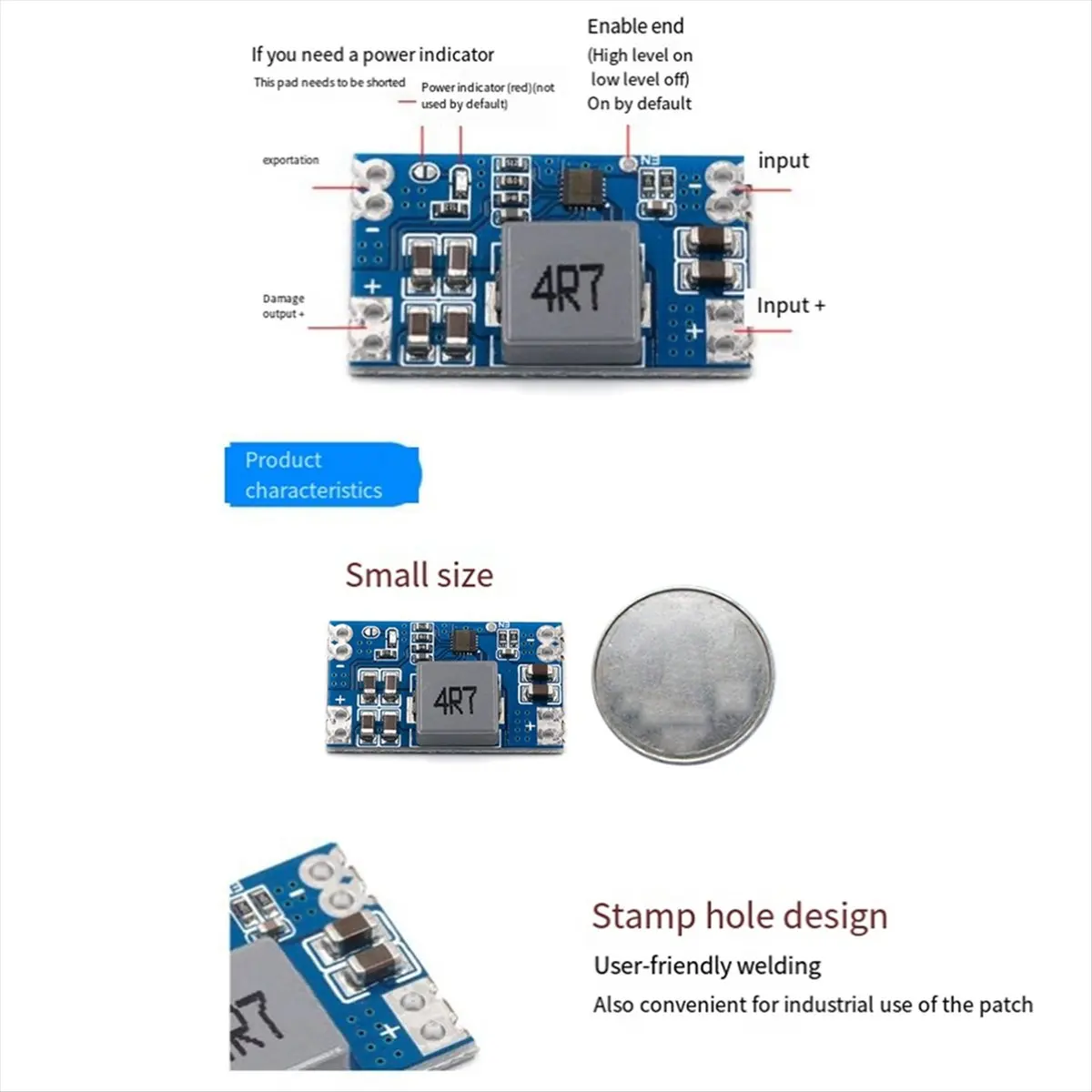 A49T DC-DC Mini560 PRO DC Step-Down Regulated Power Supply Module High Efficiency Output 12V