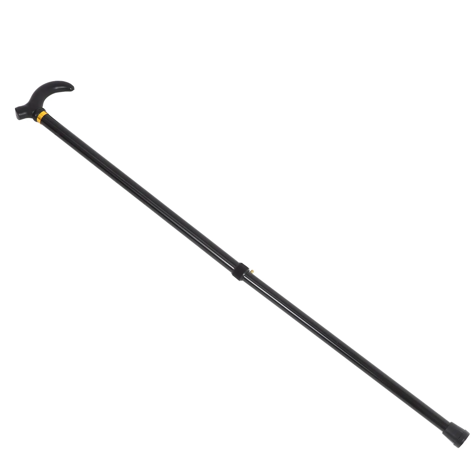 Adjustable Aluminum Alloy Two-Section Telescopic Walking Cane Lightweight Collapsible Cane for Seniors Stable Walking Aid