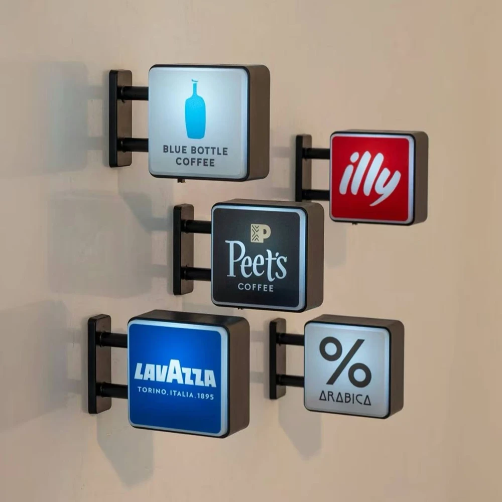 New Japanese Subway Station Signage Mini Refrigerator Sticker Coffee Shop Store Signboard Light Box HongKong Fridge Magnet