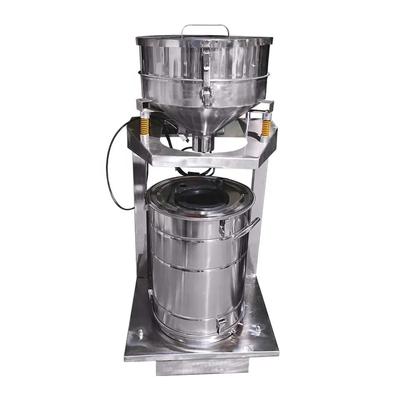 Semi-automatic powder coating paint supply vibrating sieve machine for filter