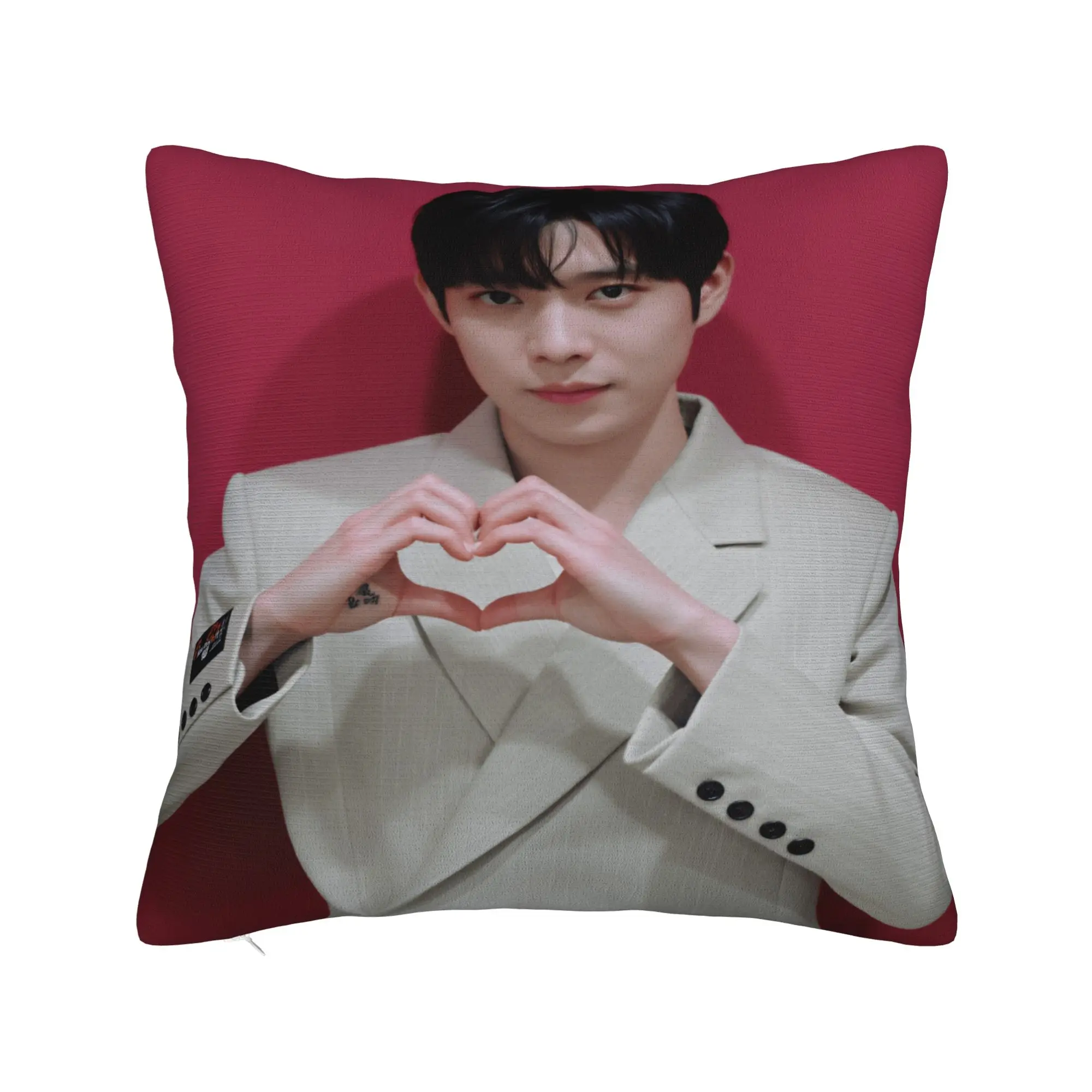 Y-Young-dae Kim Pillow Case  Square Pillow Cover Retro Trendy Cushion Cover For Office Car Home Decor