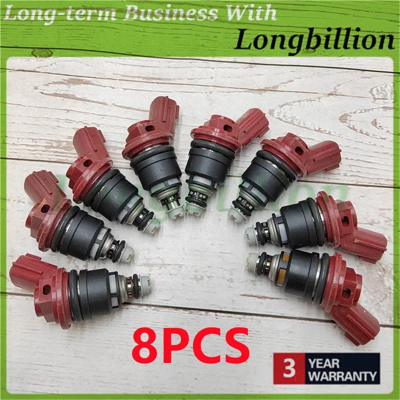 8X Fuel Injectors 740cc Compatible for Nissan Skyline R33 RB25DE RB25DET-Fairlady S13 S14 S15 16600-RR544  16600RR544