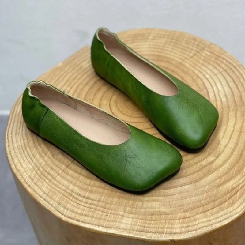 

Women Flats 2026 Spring Autumn Fashion Casual Solid Color Loafers Shoes Square Toe Lolita Shoes Sneakers Zapatillas De Mujer