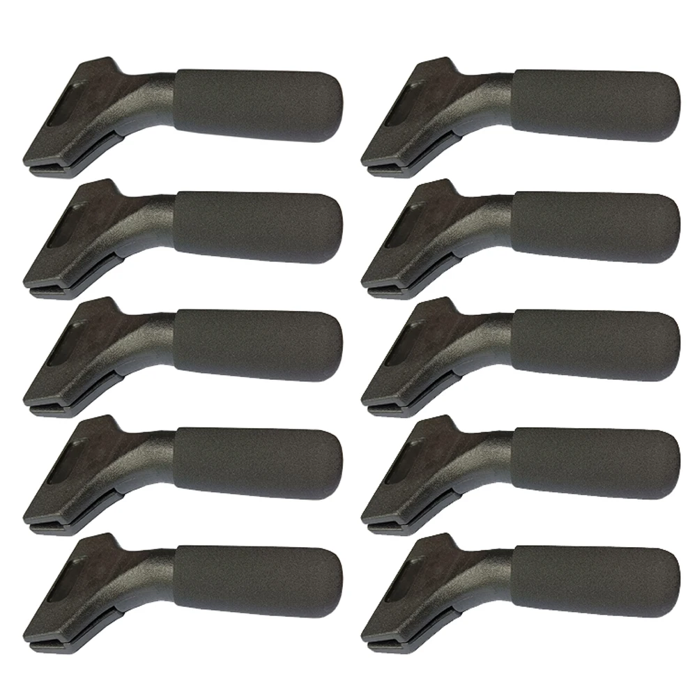 10pcs Handle for Window Squeegee BLUEMAX Rubber Strip Blade Glass Clean Water Wiper Ice Scraper Carbon Fiber Wrap Tool B54