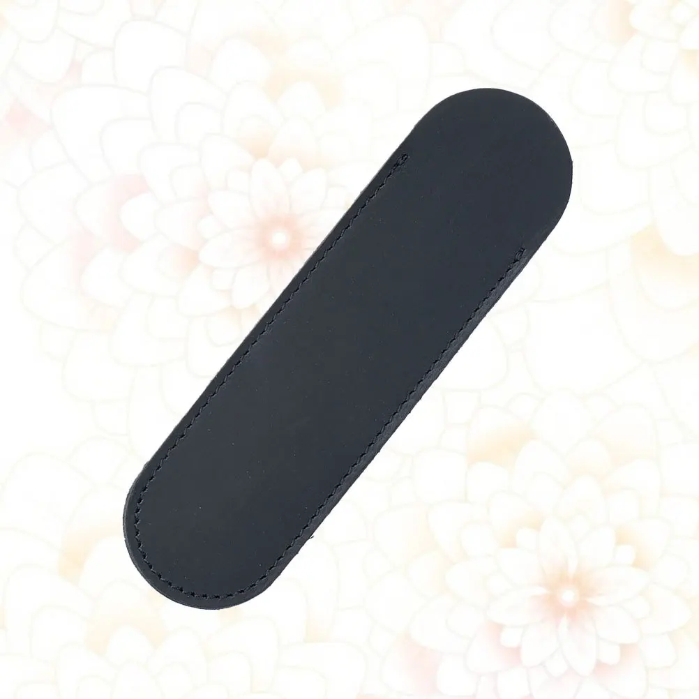 

Case Black Large Size Handmade Genuine Retro Style Pen Holder For Fountain Ballpoint Pens Pencil Bag Pen Pouch