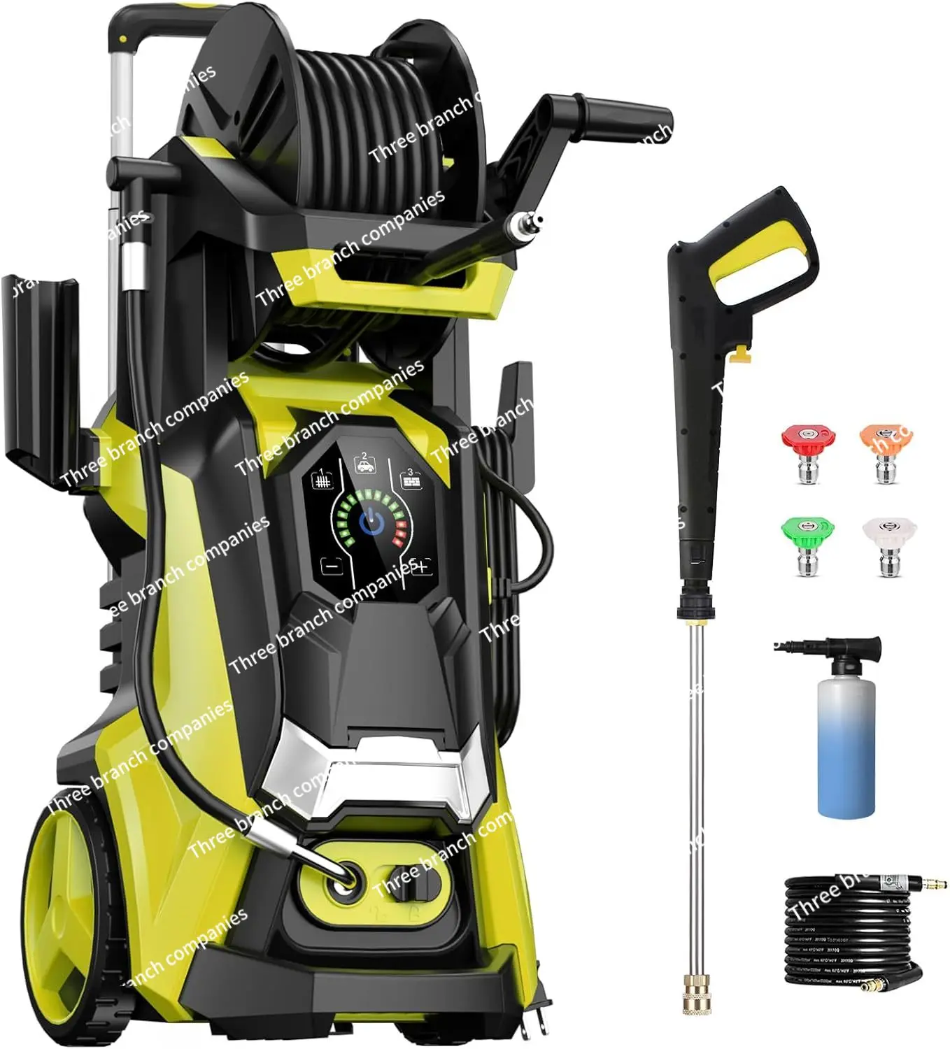 Electric Pressure Washer 4500 PSI 3.2 GPM Touch Screen Adjustable Pressure,4 Nozzles