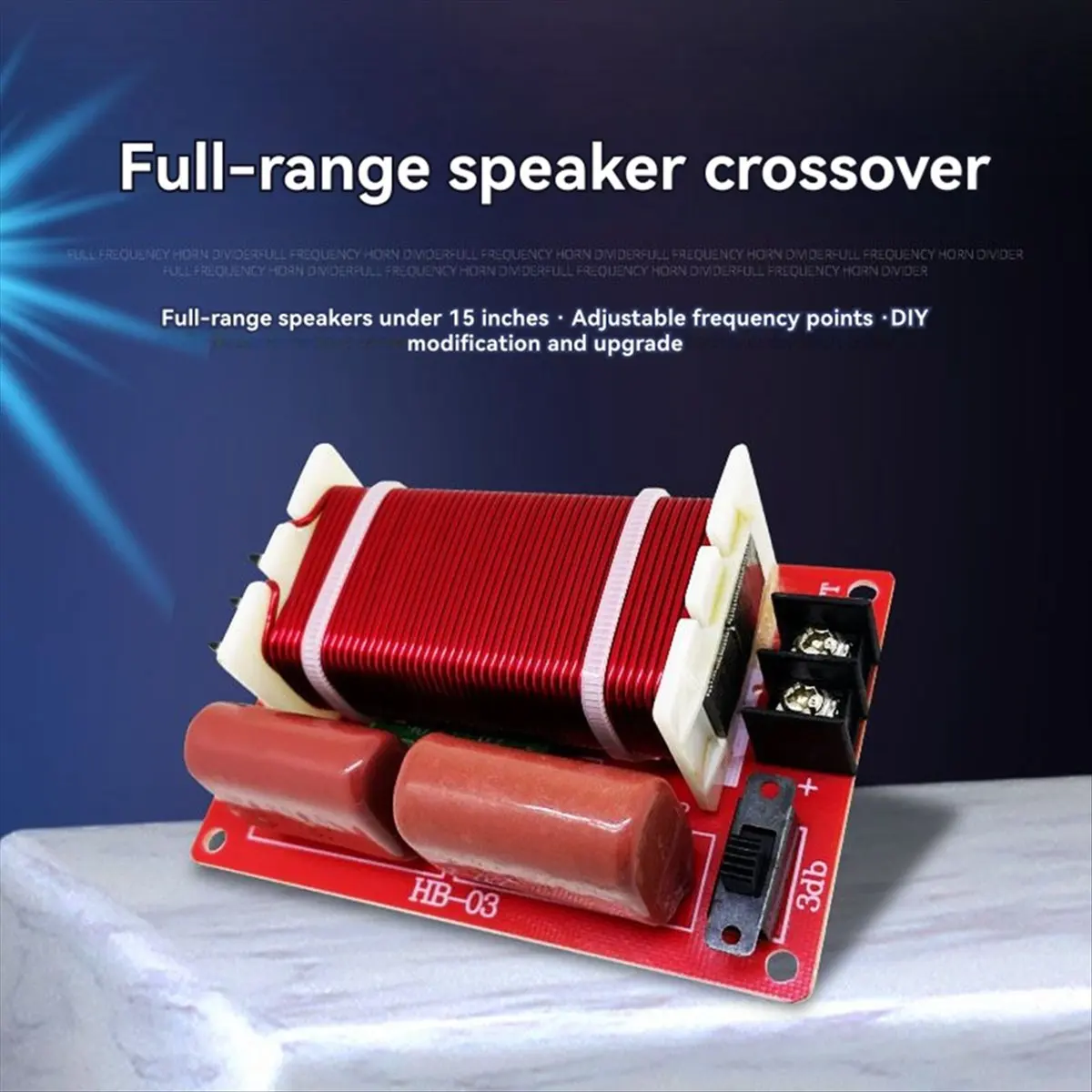 A86G NEW  Filter for Full-Range Speakers Below 15 Inches Audio-Grade HiFi Filter Adjustable Audio Wave Trap