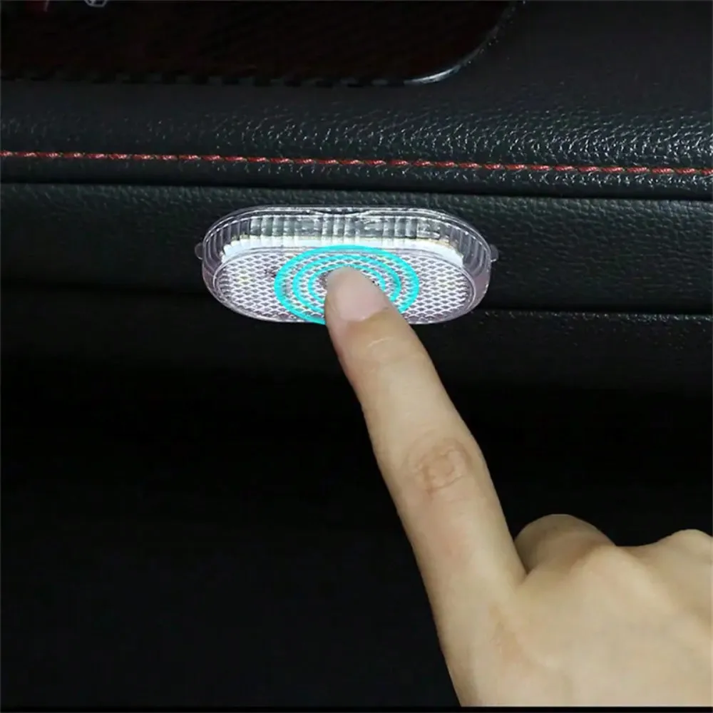 Car Interior Dome Light Finger Touch Sensor Mini LED Reading Lamp Car Roof Magnets USB Charging Atmosphere Lamp