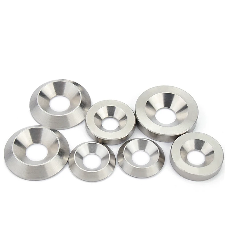 M3 M4 M5 M6 M8 M10 304 Stainless Steel Countersunk Washer Concave Convex Conical Washers Conical Flat Solid Head Gasket