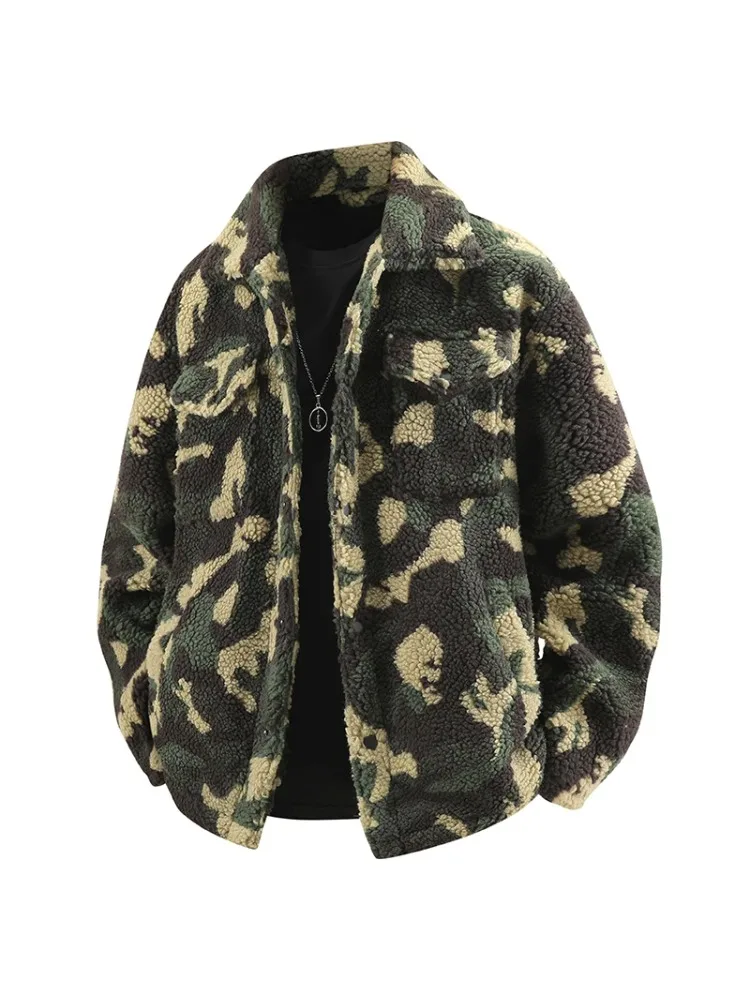 

Новые зимние куртки с хлопковой подкладкой, камуфляжные пальто, мужские повседневные камуфляжные пальто с лацканами в стиле ретро