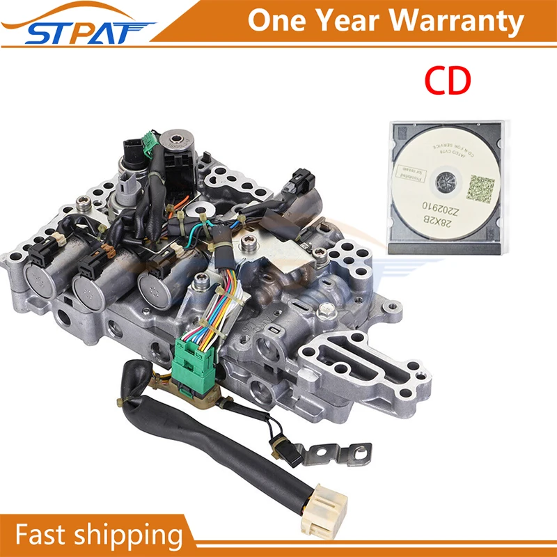 STPAT Original refurbished JF016E CVT Transmission Valve Body with Solenoids +CD For Nissan Altima 2.5L 2012-2019