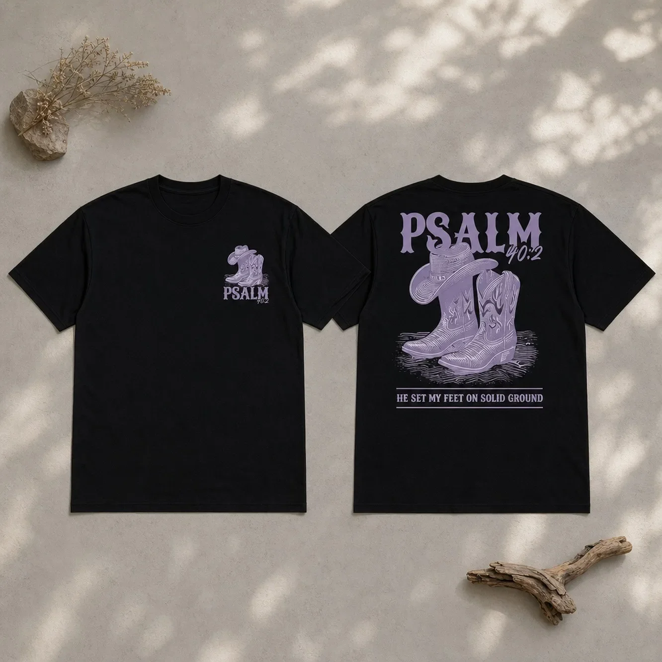 Essential Basic,Women's Western Cowboy Boot Print T-Shirt Soft Pink Short Sleeve Round Neck Casual Top I Believe In Jesus Design Elastic Comfortable L