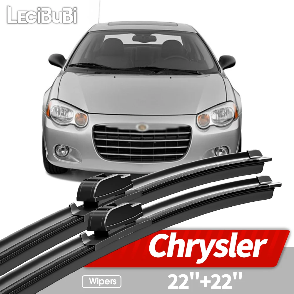 22"+22" Escobillas Limpiaparabrisas Delanteras para Chrysler 300C 300 Sebring Sedan Convertible Pacifica, Accesorios para Ventanas