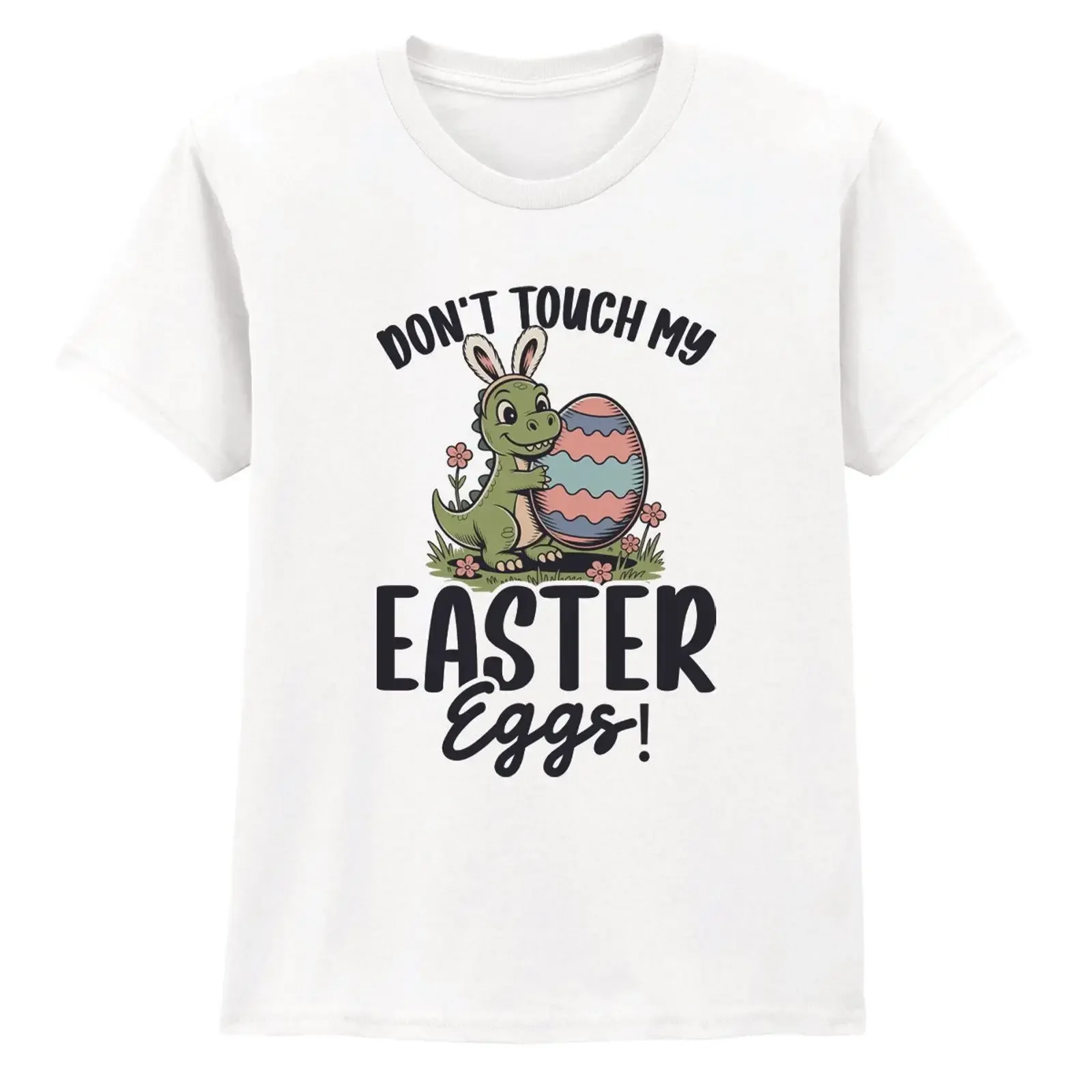 Dont Touch My Easter Jungen T Shirt Dinosaurier Geschenk für Sohn vintage Washed graphic Soft Top For Everyday Wear Comfortable