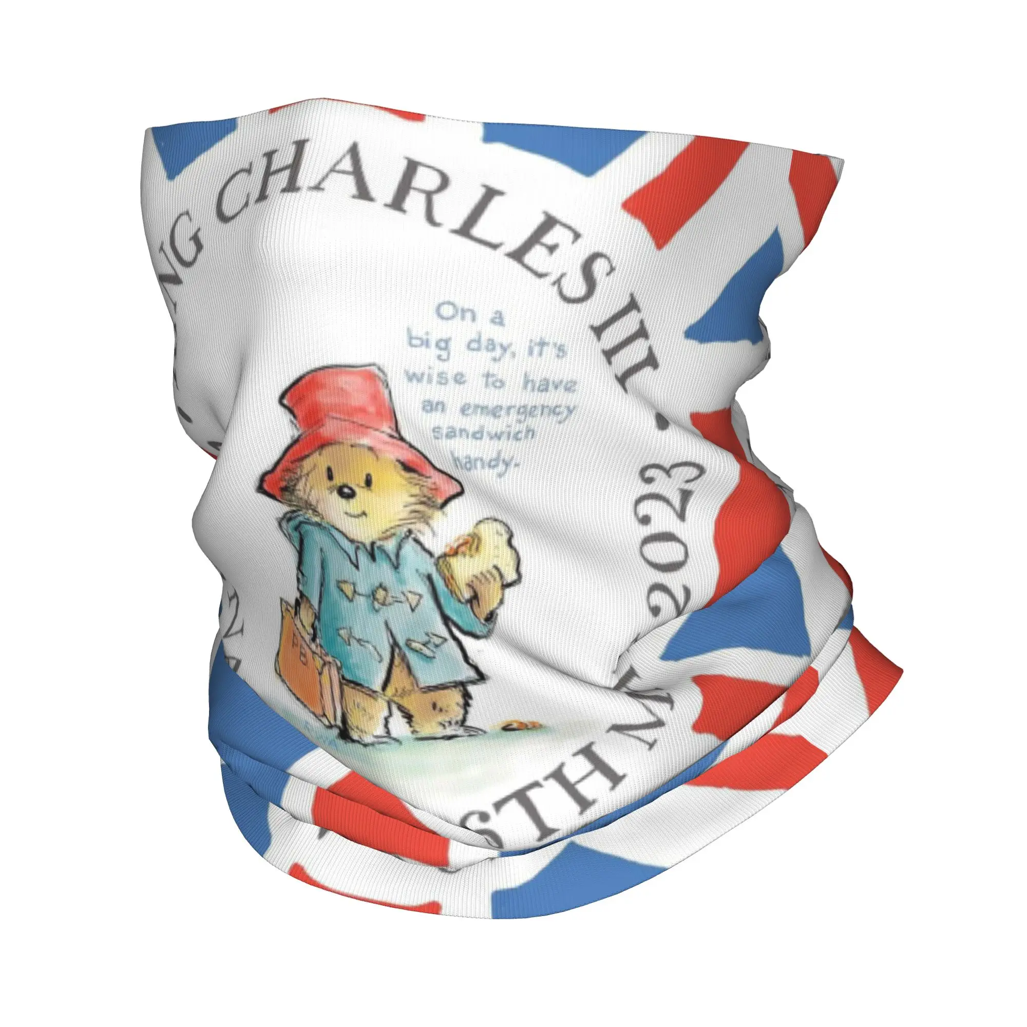 British Fairy Tales Paddingtons Bear Movie Winter Headband Neck Warmer Men Women Ski Hunting Tube Scarf  Face Bandana Gaiter