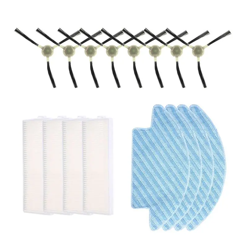 

Запасные части для робота-пылесоса Lefant M210 M210S M210B M213: боковая щетка A67P, HEPA-фильтр, тряпка для мытья полов.