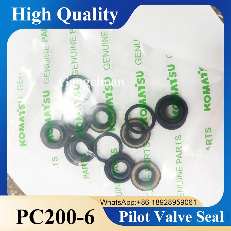 for Komatsu Excavat Pilot Valve Oil Seal PC200-6 PC200-7 PC200-8 PC200-1 PC200-2 Excavator Joystick Seal Kit