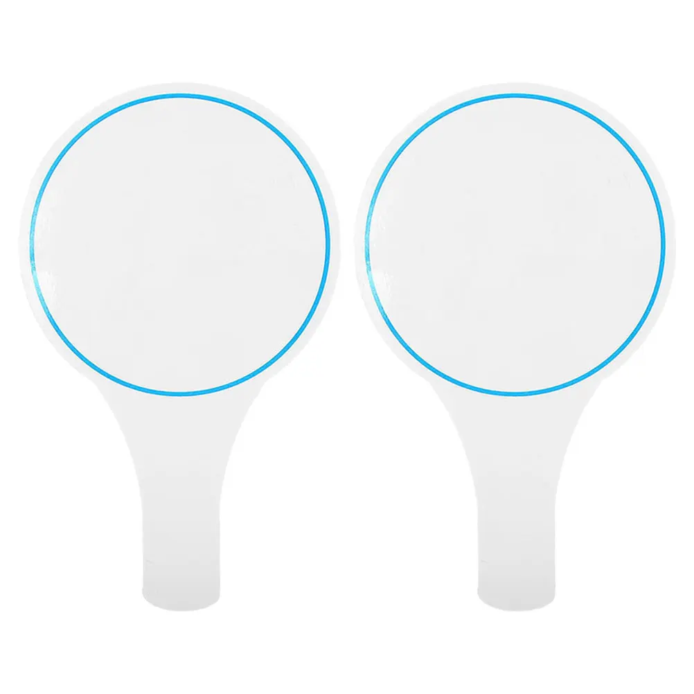 

2pcs Handheld Whiteboard Single Sided Mini Dry Erase Board For Voting Scorecards Large Marker Writing Tool Presentation Use