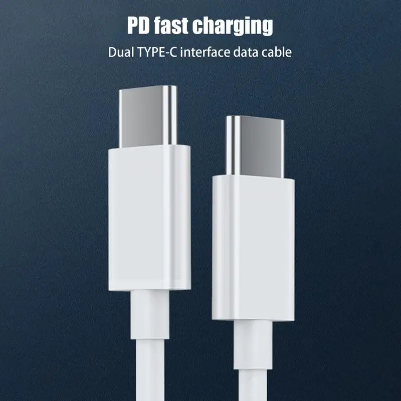 USB C에서 USB C 케이블 고속 충전 코드, 고속 연결 듀얼 C타입 인터페이스, 노트북, 태블릿, 휴대폰용, 6A, 120W