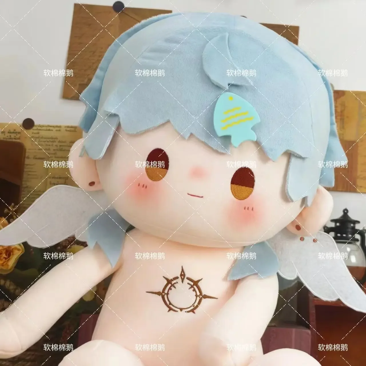 Honkai: Star Rail Sunday Game Cosplay Soft Plush Doll Body Dress Up Stuffed Toy Sitting Posture Pillow Adorable Puppet Gift 40CM