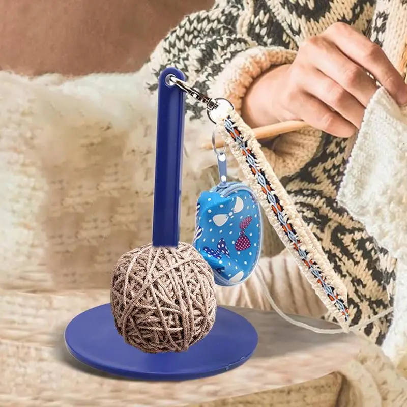 Держатель пряжи для вязания крючком, приспособление для вязания пряжи, принадлежности для вязания для любителей рукоделия, браслет, спиннер, органайзер для шариков для вязания крючком