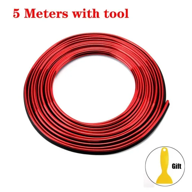 Universelle Auto-Zierleisten Flexible Streifen 5M/3M/1M Innenraum Auto-Verkleidungen Autoabdeckung Armaturenbrett Tür Auto-Styling