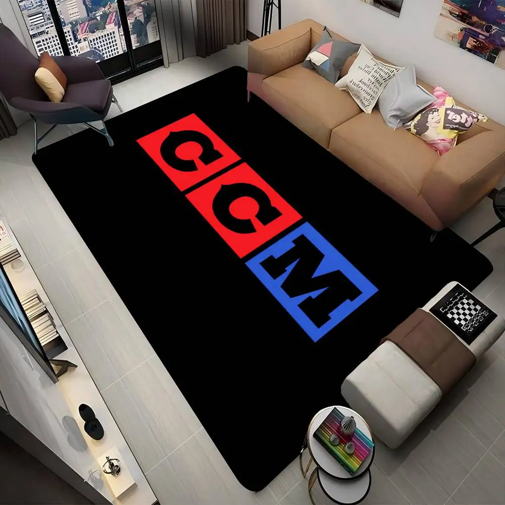 CCM ريترو-O هوكي الجليد شعار المدخل السجاد قابل للغسل عدم الانزلاق غرفة المعيشة أريكة الكراسي منطقة حصيرة المطبخ ممسحة منطقة البساط #2