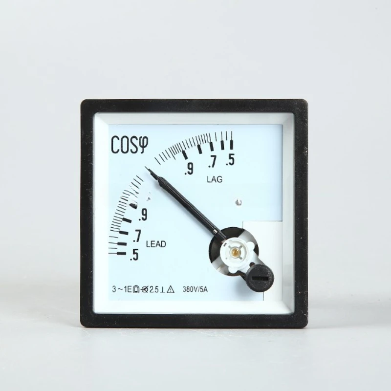 

72 * 72 COS pointer type three-phase power factor meter 380V/5A