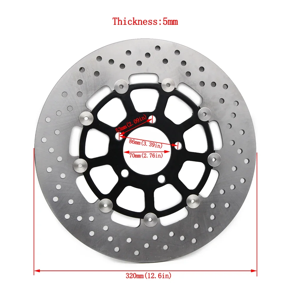 320mm Motorcycle Front Brake Rotor Brake Disc for Suzuki GSXR600 GSXR750 GSXR1000 K1 K2 TL1000 GSX1300R Hayabusa GS1200 GSX1400