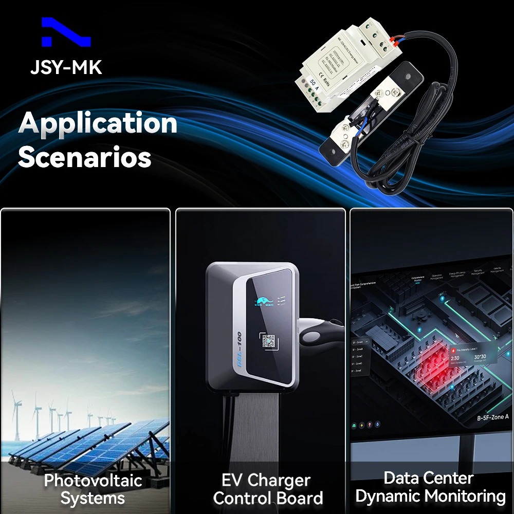 JSY-MK-229 napięcie prądu stałego 50A moduł akwizycji danych RS-485 moduus-RTU jednofazowe dwukierunkowe licznik energii słoneczne — zdjęcie 7