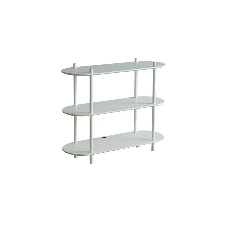

Living room floor-to-ceiling storage display rack, simple white display rack