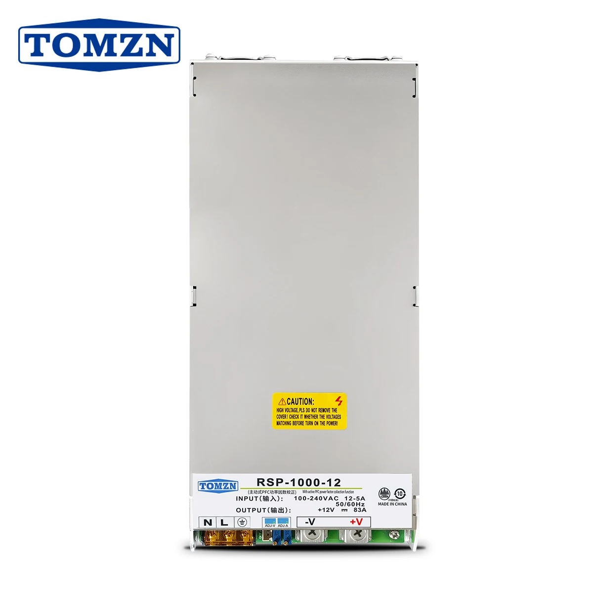 TOMZN 1000W AC-DC SMPS RSP series Switching power supply input 100-240V output 12V 24V 48V adjustable PFC CCCV High Power