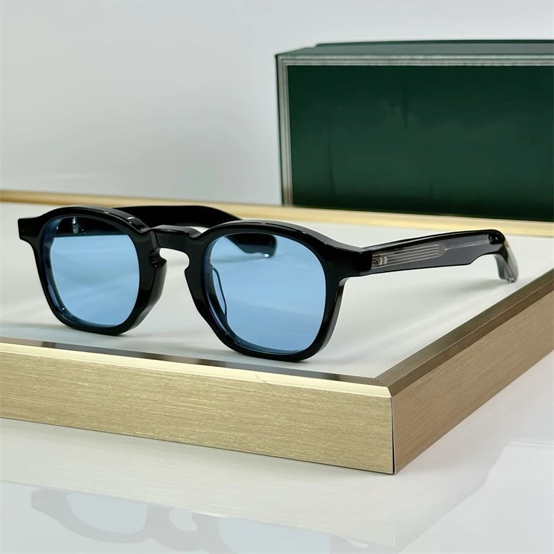 2026 Luxury Fashion Designer Thick Box Glasses Color Changing Lens Anti UV400 Anti Blue Light