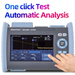 GR1000 Active fiber optic OTDR tester Optical Time Domain Reflectometer Mini cable breakpoint fault finder 1310 1550 1625nm ftth